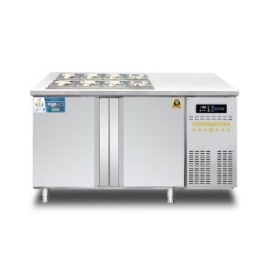 Bàn Salad 1m5 Cánh Inox