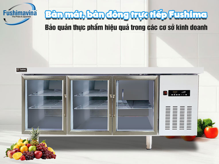 ứng dụng bàn mát 1m8 cánh kính