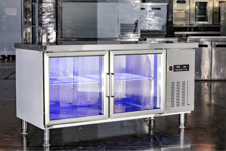 bàn lạnh 2 cánh với thiết kế đẹp mắt