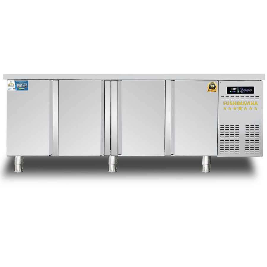 Bàn Lạnh 4 Cánh Inox 2m3 Quạt Gió