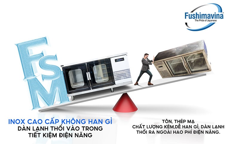 Bảng so sánh bàn mát Fushima với các hãng khác