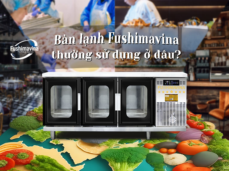 Sử dụng bàn lạnh cánh kính 1m8