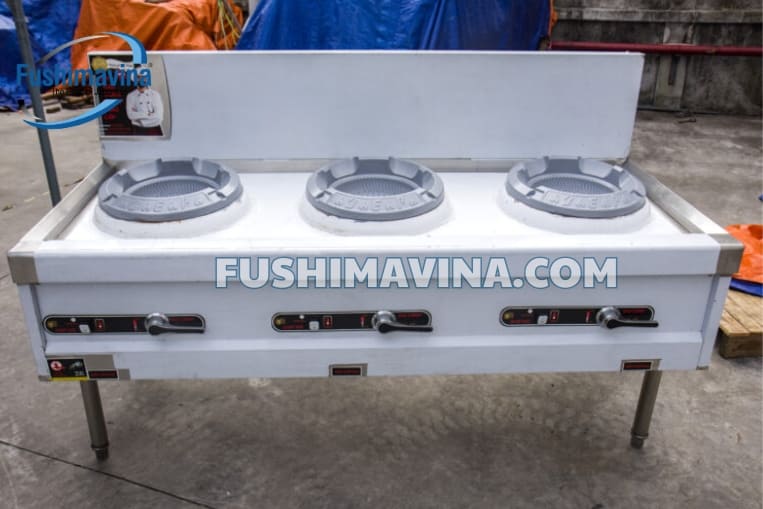 bếp á 3 họng gang không quạt
