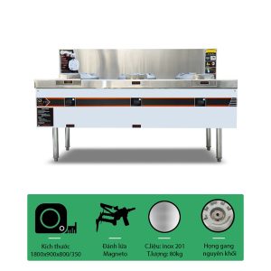 Bếp á 3 họng không quạt - FSM-BA3HG