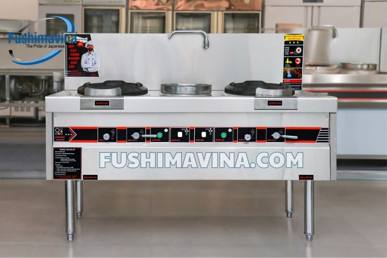 bếp á đôi họng gang quạt thổi