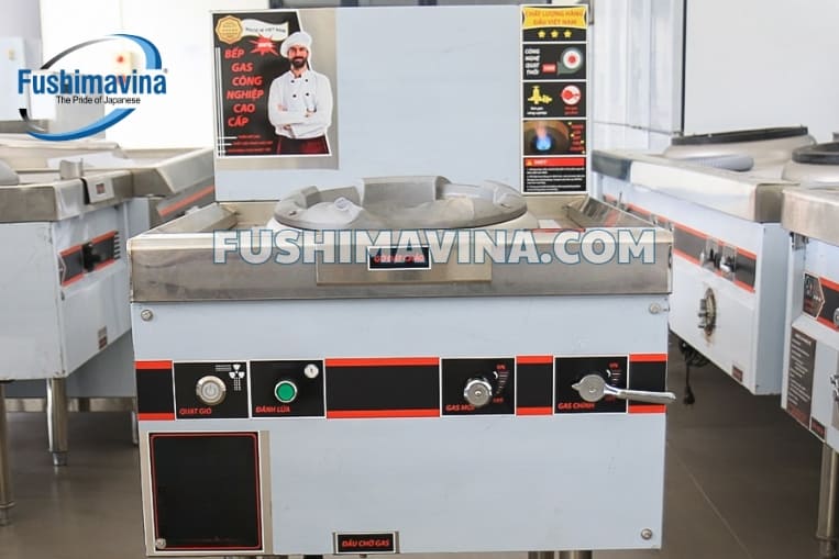 bếp đơn họng gang quạt thổi