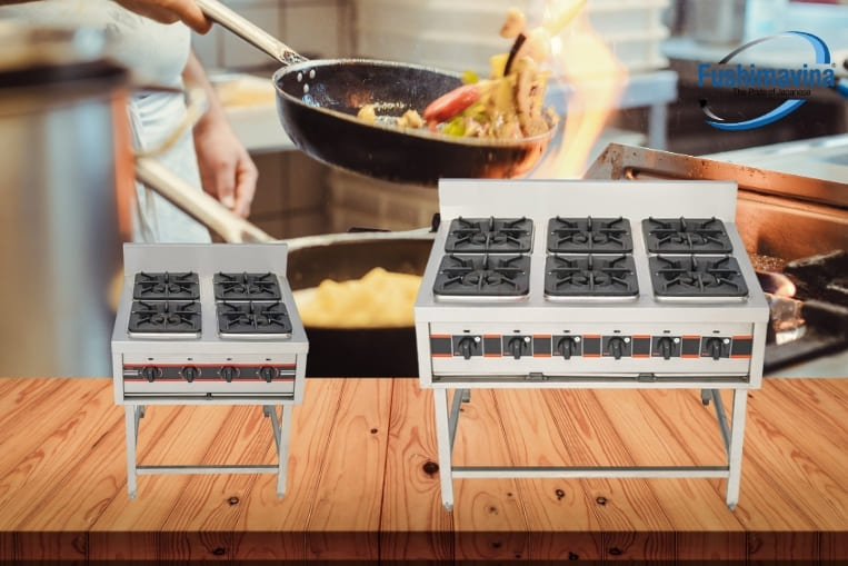 bếp 4 và 6 họng công suất cao hơn
