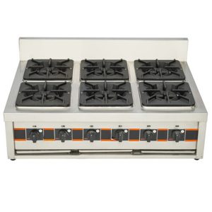 Bếp âu 6 họng chân thấp