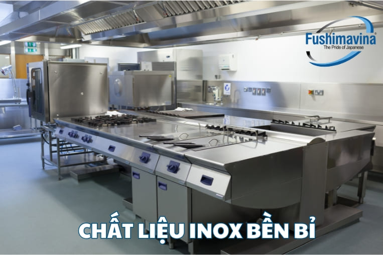 bếp được sản xuất bằng inox
