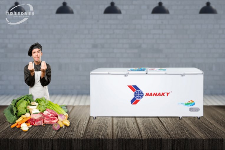 Tủ đông không đóng tuyết Sanaky