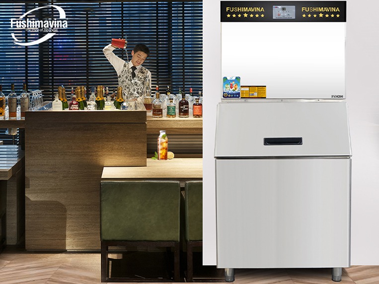 máy làm đá viên cho quán cafe