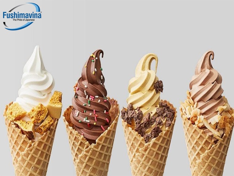 tạo hình khi làm kem ốc quế socola để hấp dẫn