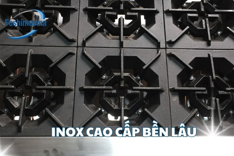 bếp có chất liệu inox cao cấp