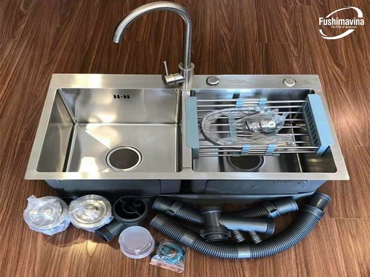 chậu rửa bát điac thường đi kèm phụ kiện