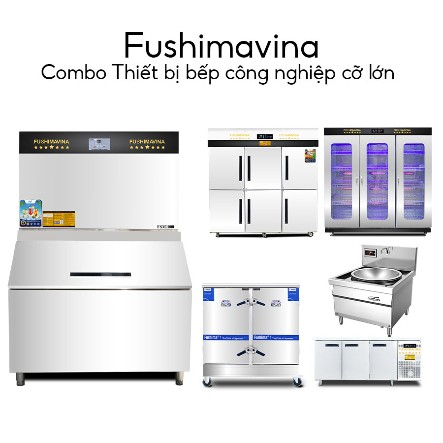 Combo thiết bị bếp công nghiệp cỡ lớn
