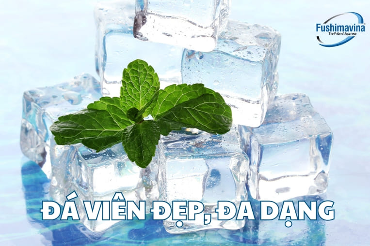 đá viên đẹp đa dạng kích thước