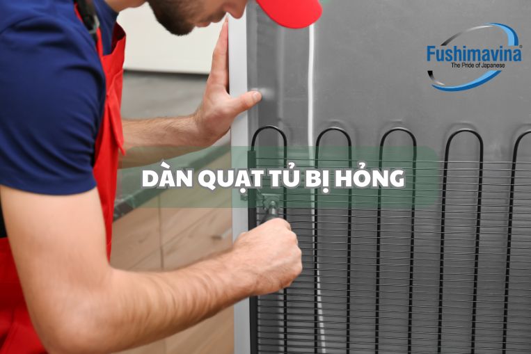 dàn quạt tủ bị hỏng