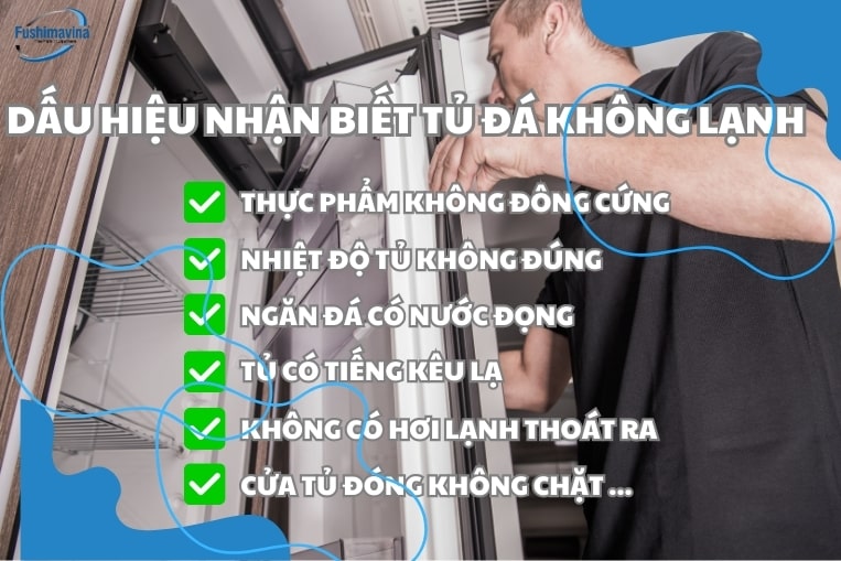 Dấu hiệu nhận biết tủ đá không lạnh