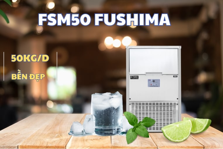 máy sản xuất được 50kg đá 1 ngày