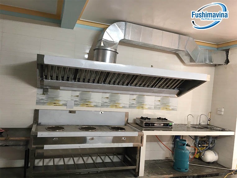 hệ thống hút khói tích hợp hệ thống lọc dầu mỡ