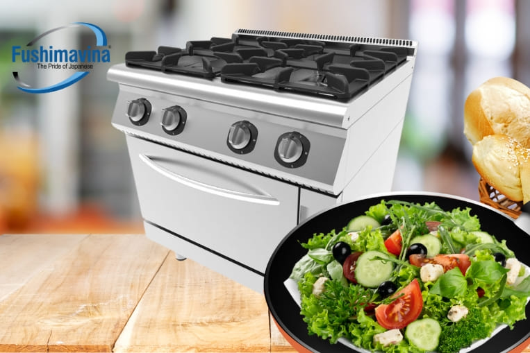 bếp âu 4 họng có lò nướng