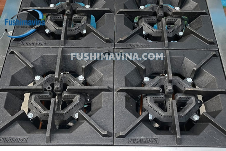 4 họng được làm từ gang