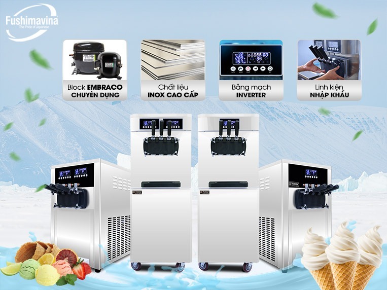 chọn mua máy làm kem tươi chất lượng khi kinh doanh kem tươi