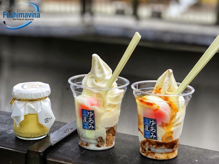 kem nước tương Shoyu là loại kem độc đáo của nhật bản