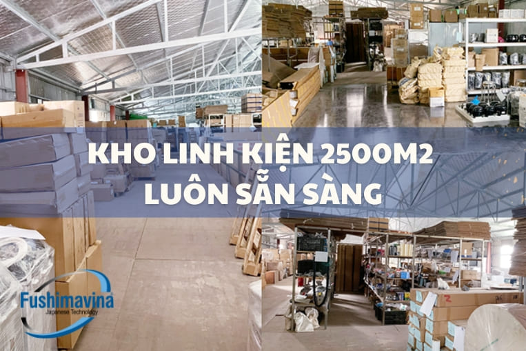 kho linh kiện rộng rãi luôn sẵn sàng