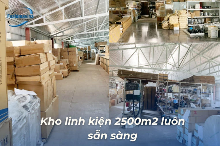 kho linh kiện luôn sẵn hàng rộng lớn