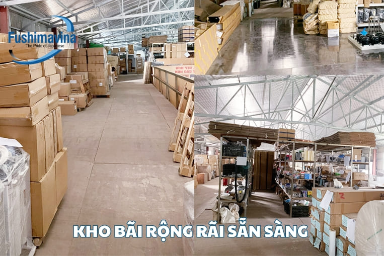 kho hàng rộng rãi