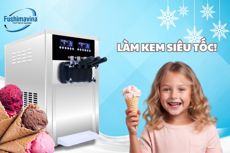máy làm kem siêu tốc
