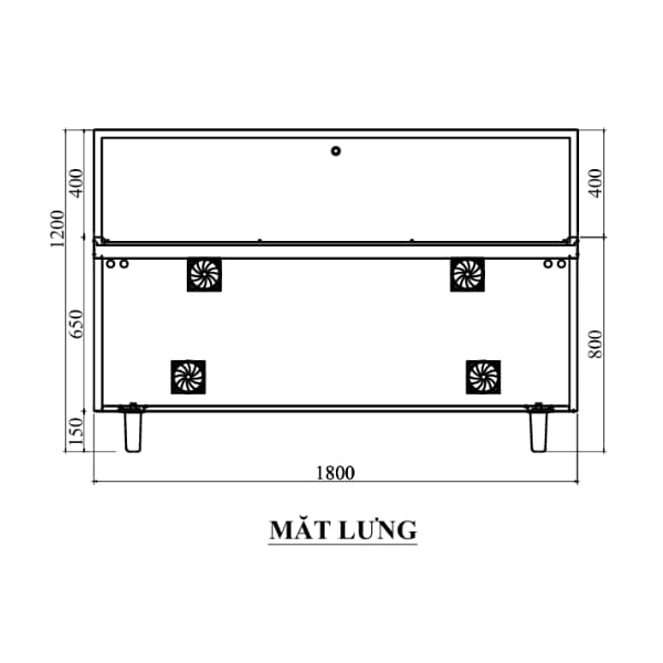 Bếp Từ Đôi Công Nghiệp 8KWx2 Mặt Lõm Phi 600 - Ảnh 6