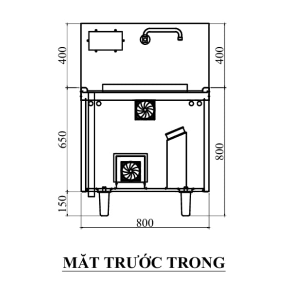 Bếp Từ Công Nghiệp Đơn 15KW Mặt Lõm - Ảnh 10