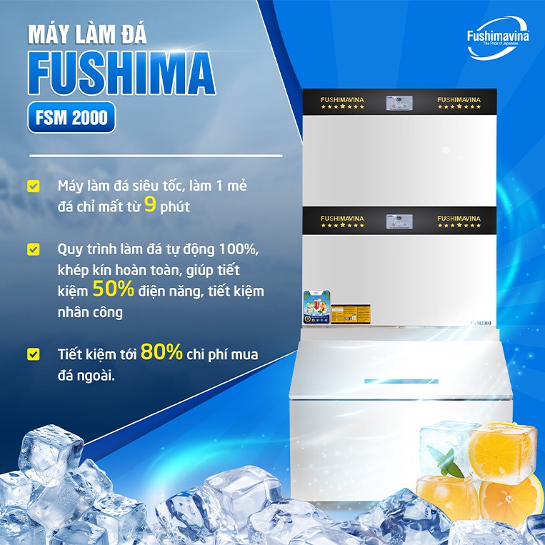  Bảng so sánh chi phí đầu tư máy làm đá 2 tấn