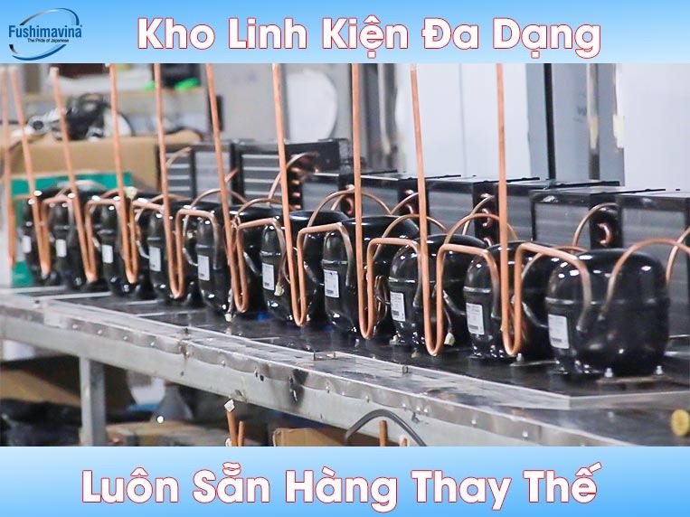 Kho linh kiện luôn sẵn để thay thế nhanh chóng