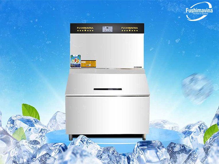 máy làm đá công suất lớn 1 tấn