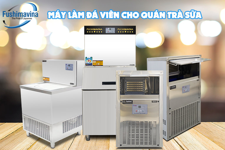 máy làm đá viên cho quán trà sữa