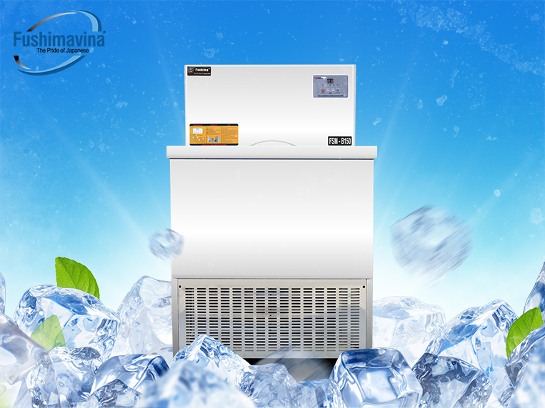 máy làm đá viên 150kg Fushima