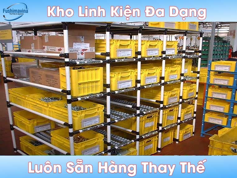 Kho linh kiện luôn sẵn sàng để thay thế