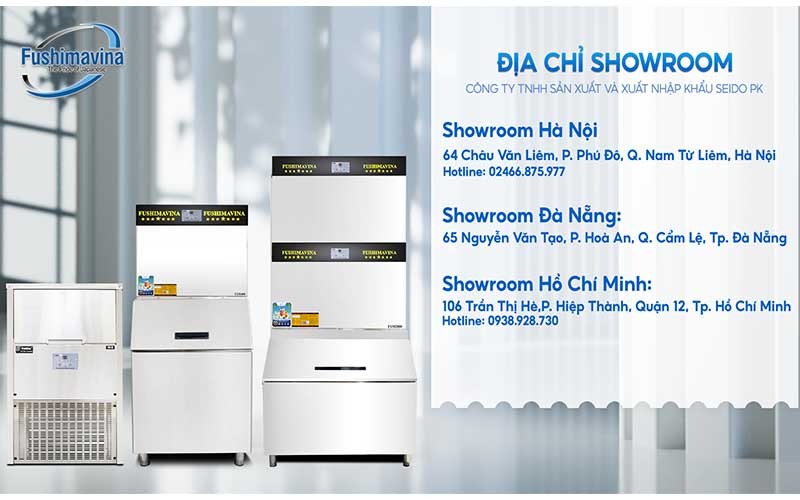 hệ thống showroom tại cả 3 miền