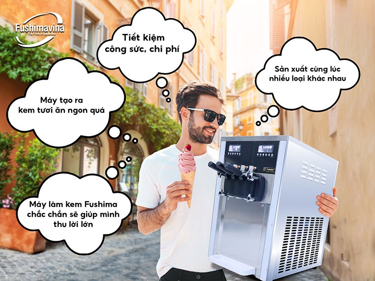 máy làm kem siêu tốc thiết bị làm kem chuyên dụng