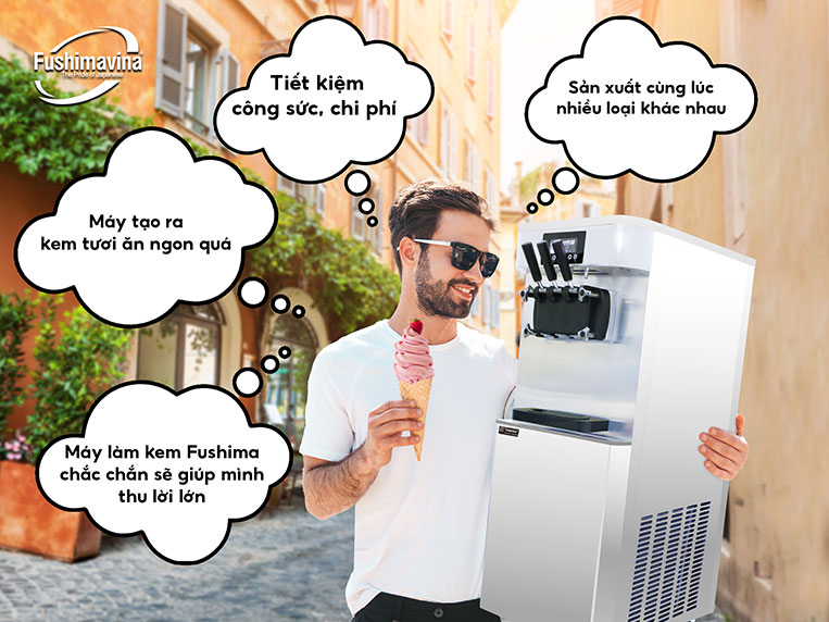 Những mô hình kinh doanh phù hợp sử dụng máy làm kem Fushima