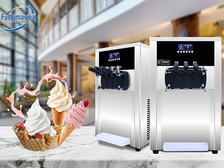 máy làm kem tươi nhập khẩu ứng dụng trong nhiều mô hình kinh doanh