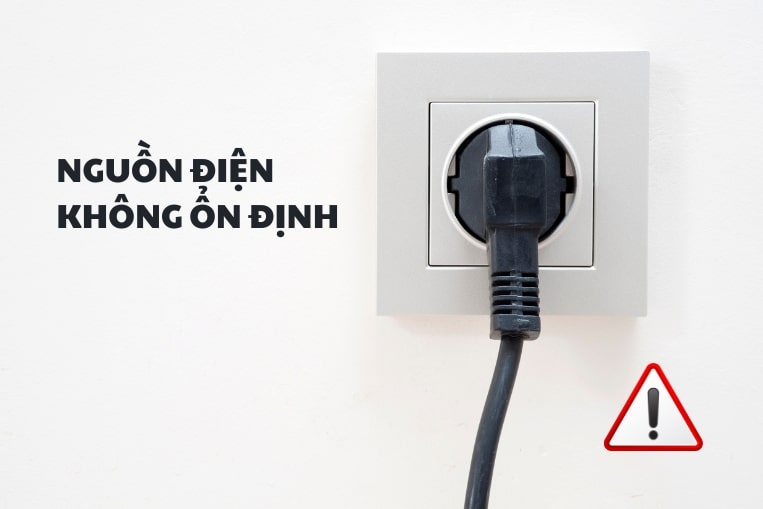 Nguồn điện không ổn định làm đá làm lâu