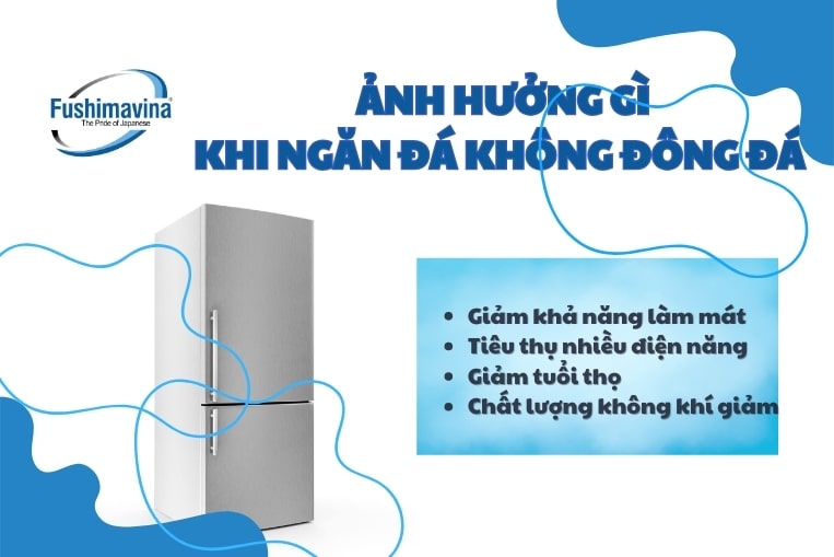 Ảnh hưởng khi tủ không đông đá