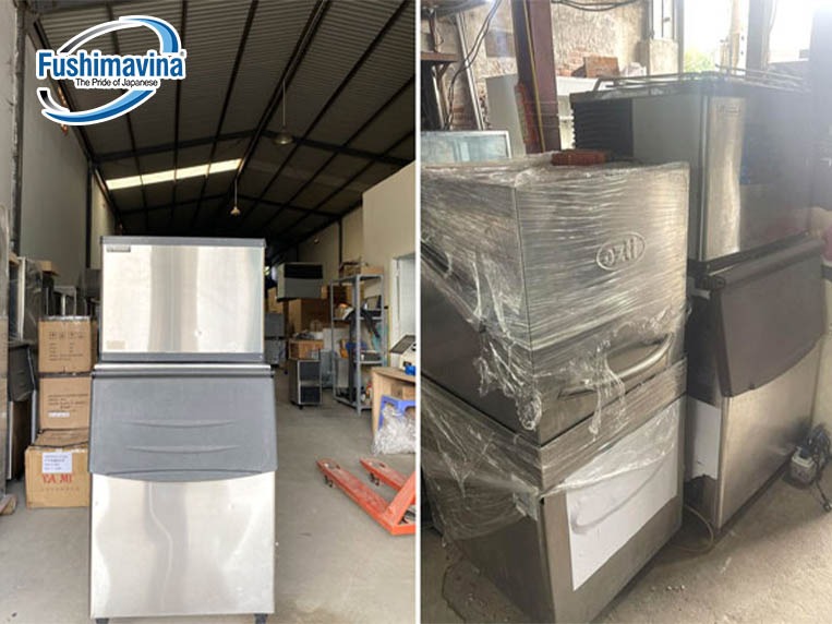 kho xưởng thanh lý máy làm đá tinh khiết