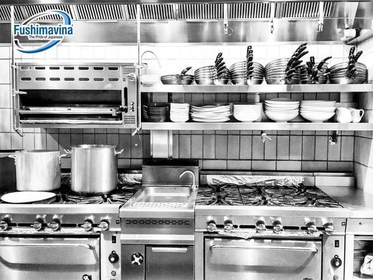 thiết bị bếp inox sử dụng trong mô hình kinh doanh nào