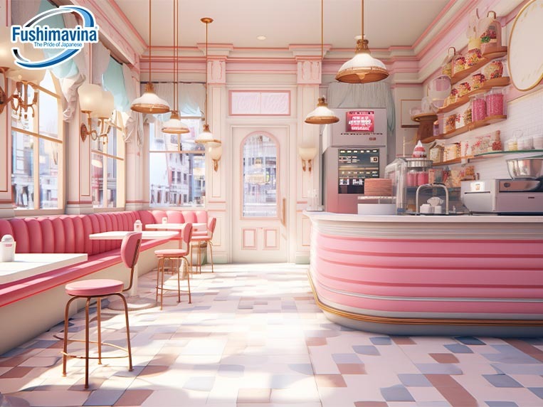 thiết kế quán kem nhỏ cần chú ý tạo phong cách khác biệt