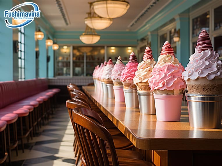 thiết kế quán kem cần chú ý đến trải nghiệm của khách hàng